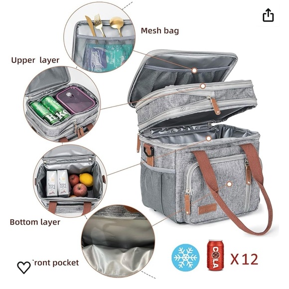 Adult insulated lunch bag - Picture 3 of 4